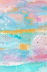 Dromerige abstracte aquarel