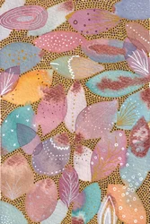 Pastelkleurige botanische vormen