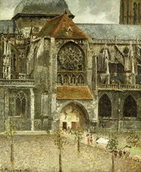 Het Portaal van de Kerk Saint-Jacques in Dieppe