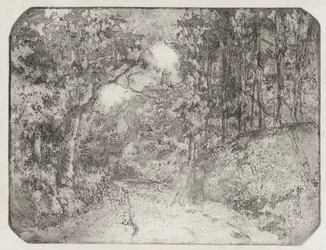 Chemin sous bois à Pontoise, 1879