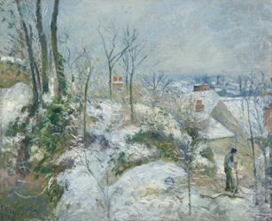 Konijn Warren in Pontoise, Sneeuw