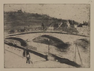 Stenen brug in Rouen