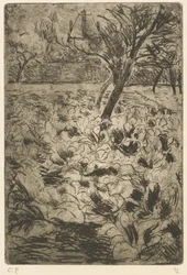 Het Koolveld Le champ de choux, c. 1880