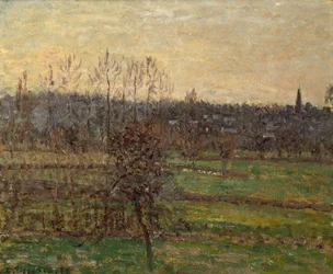 Uitzicht op Bazincourt, Winter