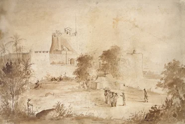 Uitzicht op een Militaire Vesting, Christiansfort, Charlotte Amalie, St Thomas, West-Indië