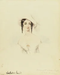 Portret van de danseres Lola Montez 1821-1861