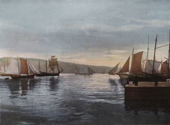 Een mistige ochtend in de haven, St John