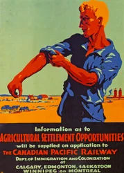 Poster ter promotie van emigratie naar Canada, 1920