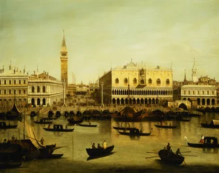Een Uitzicht op de Molo vanaf het Bacino di San Marco, Venetië