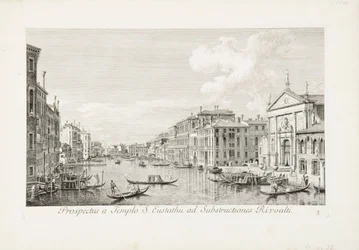 Gezicht van San Eustachio naar de Rialto