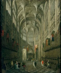 Interieur van de kapel van Henry VII, Westminster Abbey, c1750