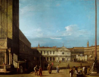 Piazza San Marco kijkend in westelijke richting naar San Geminiano