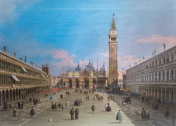 San Marcoplein met de basiliek, Venetië