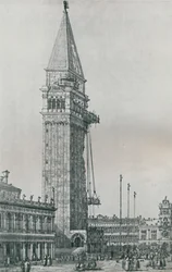Het repareren van de Campanile, 1746-1756, 1925