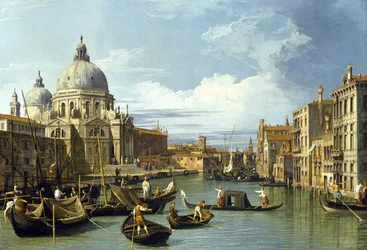De ingang van het Canal Grande, Venetië