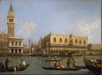 De Mole, uitzicht vanaf het bassin van San Marco naar Venetië