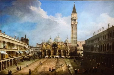 Het San Marcoplein in Venetië