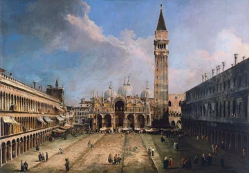 Het San Marcoplein in Venetië, ca. 1723-1724