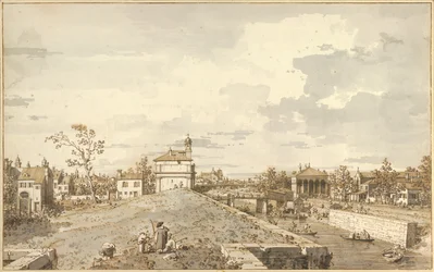 De Porta Portello met het Brenta kanaal in Padua, 1740-1743