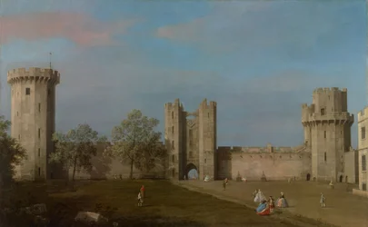 Warwick Castle, Oostfront vanuit de binnenplaats, 1752