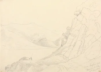Vanaf Anglers Rock, Ennerdale Lake, 10 mei 1836