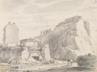 Deel van de West Cliff, Hastings, 8 oktober 1820