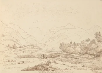 Rivier Laune vanaf de Hoofdweg van Killarney & Aghadoe, 6 September 1841