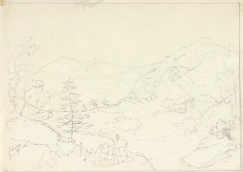 Skiddaw vanuit Borrowdale, zaterdag 27 juni 1835