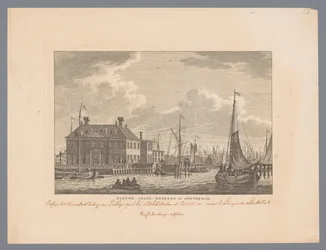 Gezicht op de Nieuwe Stadsherberg aan het IJ in Amsterdam