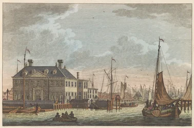 Gezicht op de Nieuwe Stadsherberg, ca. 1790