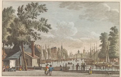 Leuvehaven te Rotterdam, ca. 1790
