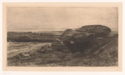 Dolmen van Rondossec aan de kust bij Plouharnel