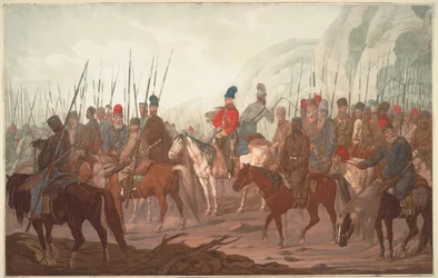 Mars van Oeral Kozakken door Bohemen in juli 1799, 1800