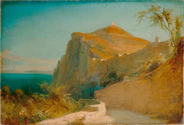 Tiberius rotst op Capri