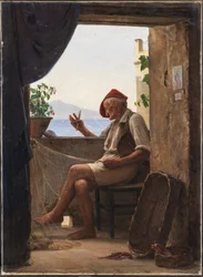 Een visser uit Sorrento, Italië
