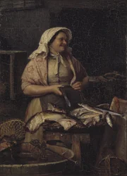Een visvrouw