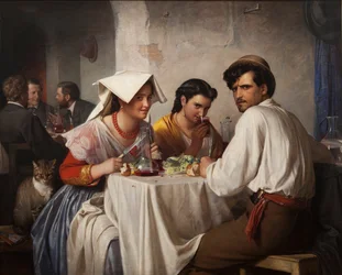 Deens:  Fra et romersk osteria In een Romeinse osteria