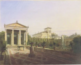 het tuinhuis van Charlottenhof in Potsdam