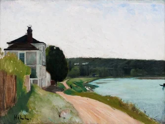 Villa aan de Seine, Bois-le-Roi. Fontainebleau