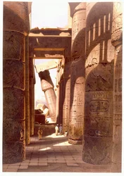 Ruïnes Tempel van Karmak, 1874