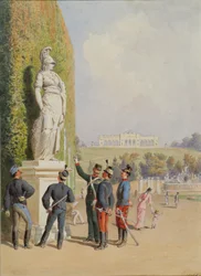 In de tuin van Schloss Schönbrunn in Wenen