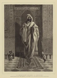 Een Mugharibee Bedawee in devotie