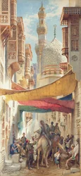 Een straat in Caïro, 1890