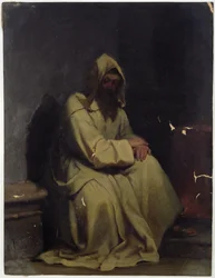 Portret van een Zittende Monnik, 1847