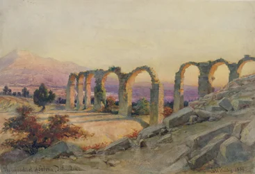 Het aquaduct van Salona, Dalmatië, 1854