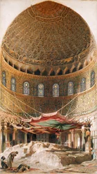 De Heilige Rots, top van de berg Moria, Jeruzalem, 1891