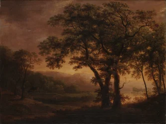 Romantisch merenlandschap