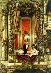 Franz Josef bij de opera, 1883