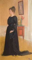Portret van mevrouw Signe Thiel