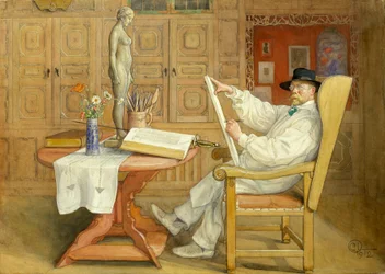 Zelfportret (In het nieuwe atelier)